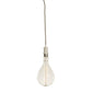 Bulbrite 4W LED Pear Shaped Grand 2200K Filament with Contemporary White Pendant