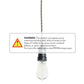 Bulbrite 4W LED ST18 2200K Curved Filament Nostalgic 1890 Contemporary Black Pendant