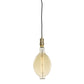 Bulbrite 60W BT Shaped Grand Nostalgic Thread E26 120V with Contemporary Warm Gold Pendant