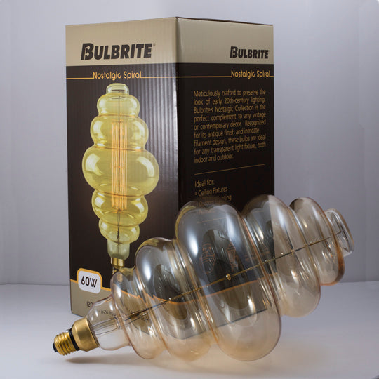 Bulbrite 60W Bee Hive Shaped Grand Nostalgic Thread E26 120V