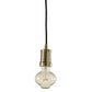 Bulbrite Contemporary Warm Gold Pendant with 40W BT27 Nostalgic Loop E26 130V