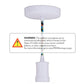 Bulbrite Direct Wire Contemporary Socket White-Multi Cord Pendant