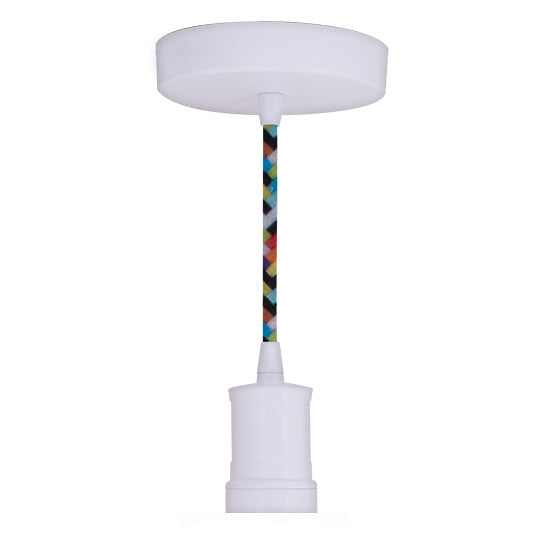 Bulbrite Direct Wire Contemporary Socket White-Multi Cord Pendant