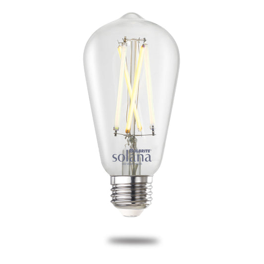 Bulbrite Smart LED WIFI Bulb 8W ST18 90CRI White Light Clear 60W Equivalent 1PK