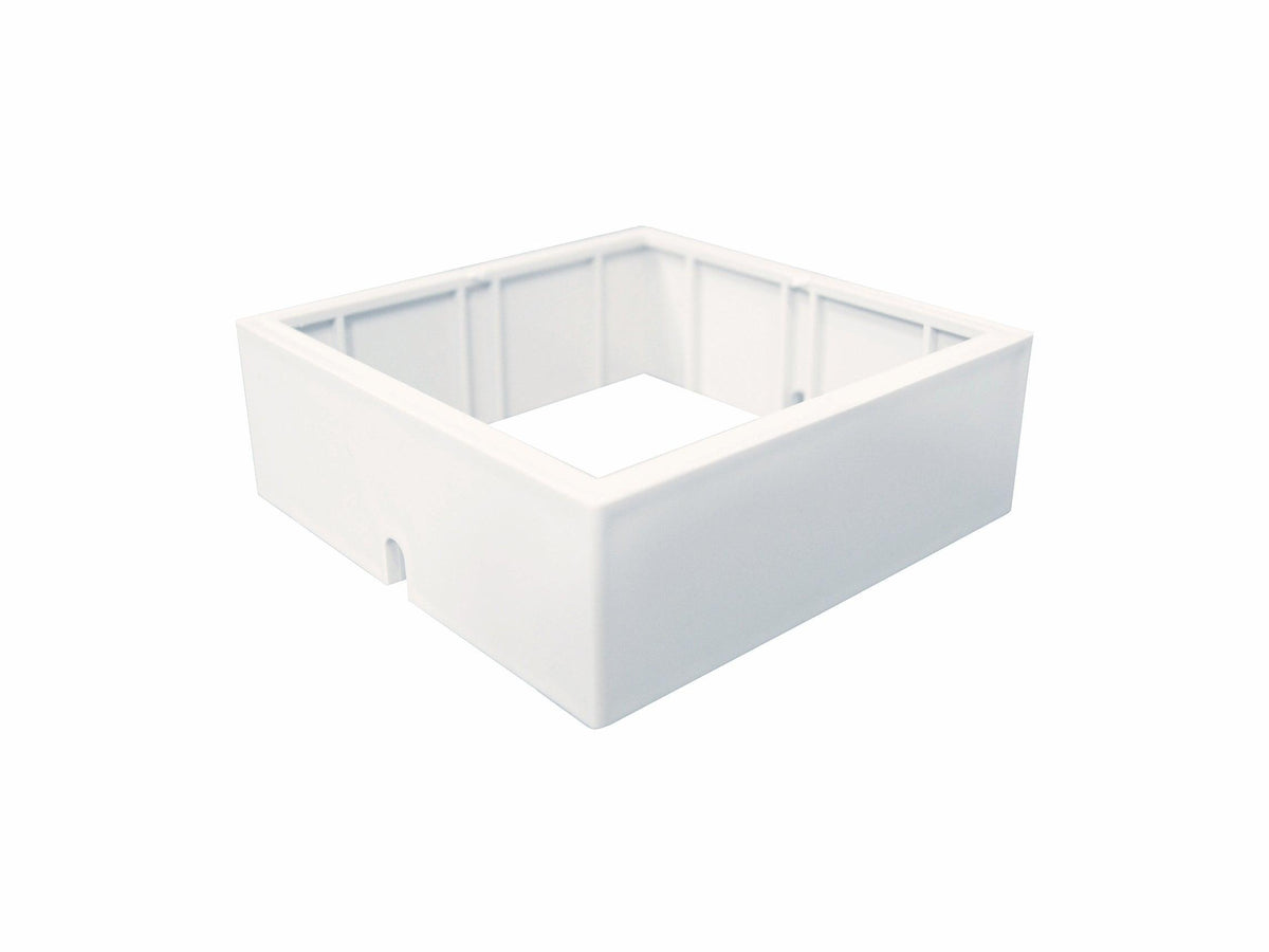 Classy Caps 4" x 4" White PVC Post Cap Adaptor