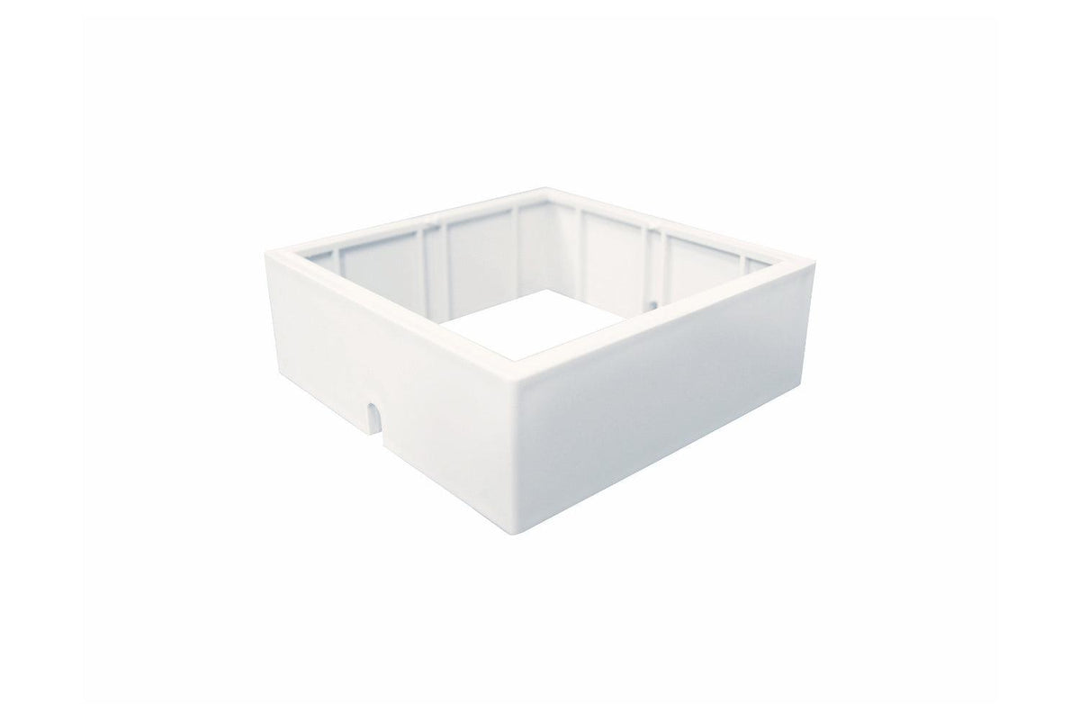Classy Caps 4" x 4" White PVC Post Cap Adaptor