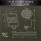 Classy Caps Black ABS Solar Motion Sensor Security Light