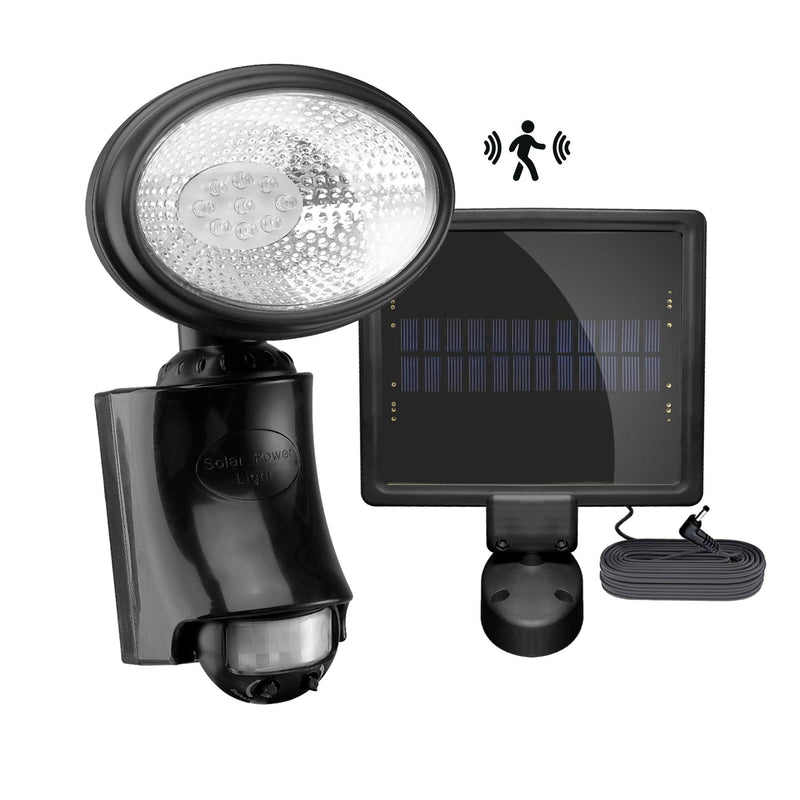 Classy Caps Black ABS Solar Motion Sensor Security Light