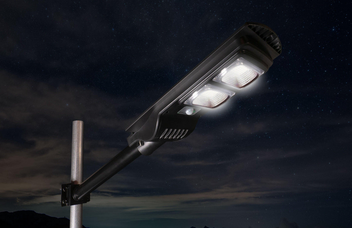 Classy Caps Black ABS Solar Security Street Light