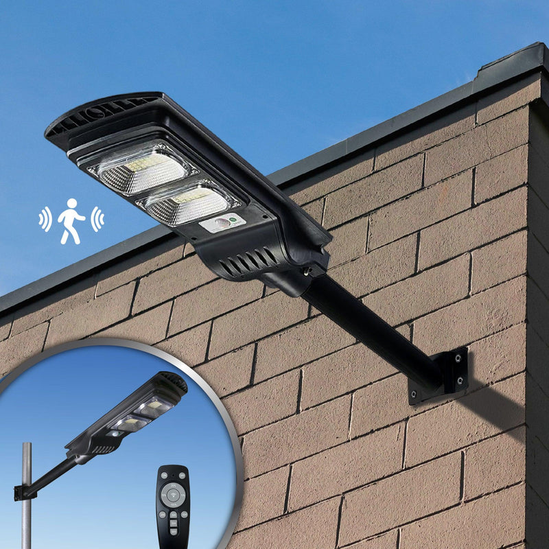 Classy Caps Black ABS Solar Security Street Light