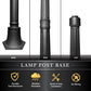 Classy Caps Black Aluminum Lamp Post Base