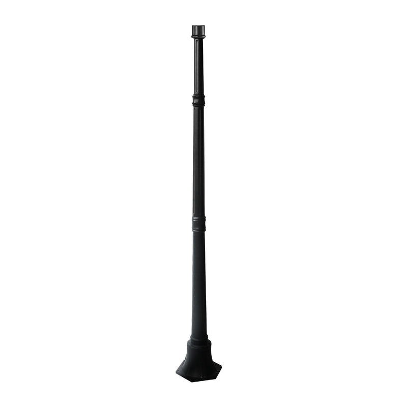 Classy Caps Black Aluminum Lamp Post Base