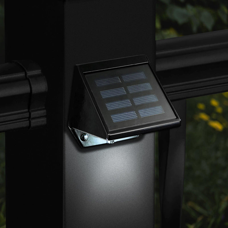 Classy Caps Black Aluminum Powder Coated Deck & Wall Light