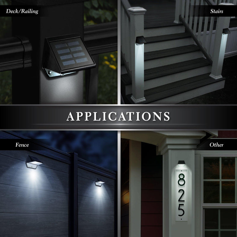 Classy Caps Black Aluminum Powder Coated Deck & Wall Light