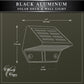 Classy Caps Black Aluminum Powder Coated Deck & Wall Light