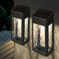 Classy Caps Black Aluminum Powder Coated Lancaster Deck & Wall Light - 2 Pack