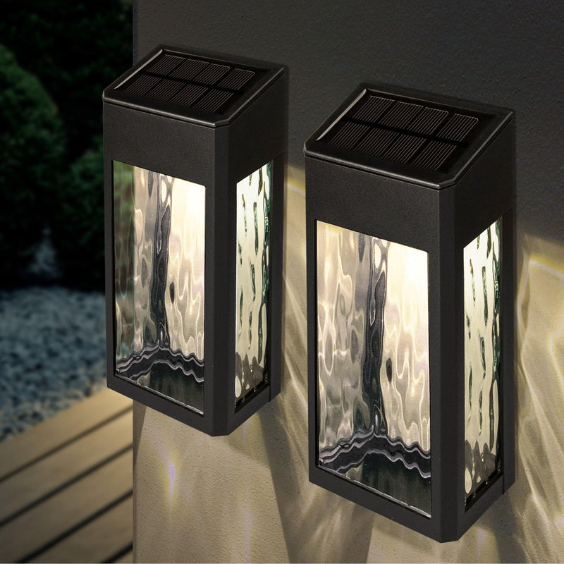 Classy Caps Black Aluminum Powder Coated Lancaster Deck & Wall Light - 2 Pack