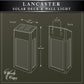 Classy Caps Black Aluminum Powder Coated Lancaster Deck & Wall Light - 2 Pack