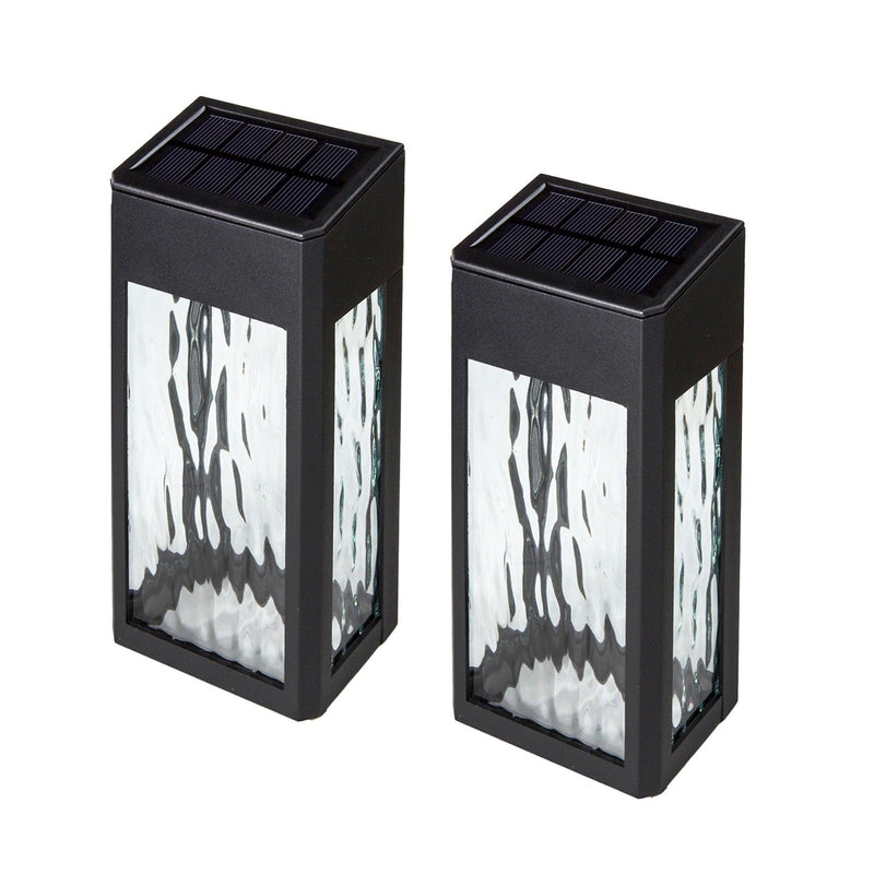 Classy Caps Black Aluminum Powder Coated Lancaster Deck & Wall Light - 2 Pack