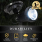 Classy Caps Black High Performance Solar Spotlight