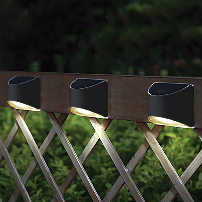 Classy Caps Black Powder Coated Stainless Steel Deck & Wall Light