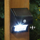 Classy Caps Black Solar Motion Sensor Deck and Wall Light