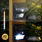 Classy Caps Black Solar Motion Sensor Deck and Wall Light
