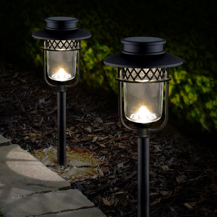 Classy Caps Black Stainless Steel Landscape, Path & Garden Light - 2 Pack