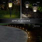 Classy Caps Black Stainless Steel Landscape, Path & Garden Light - 2 Pack