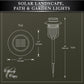 Classy Caps Black Stainless Steel Landscape, Path & Garden Light - 2 Pack