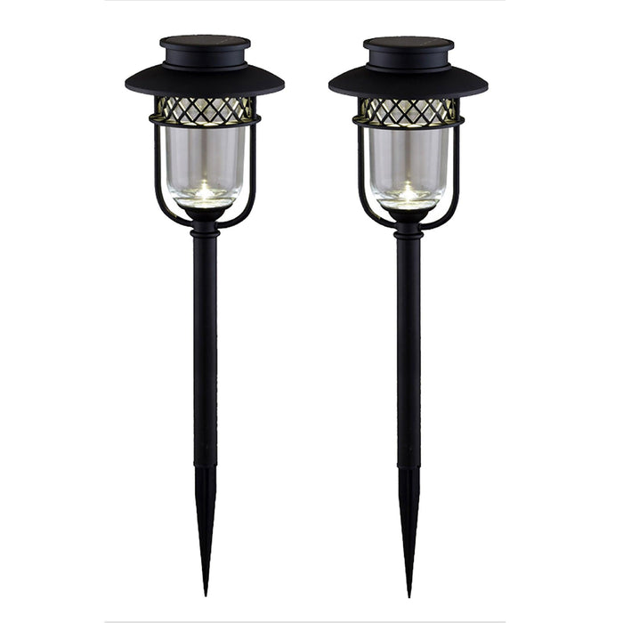 Classy Caps Black Stainless Steel Landscape, Path & Garden Light - 2 Pack
