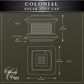 Classy Caps Colonial 4" x 4" Black Aluminum Solar Post Cap
