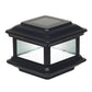 Classy Caps Colonial 4" x 4" Black Aluminum Solar Post Cap
