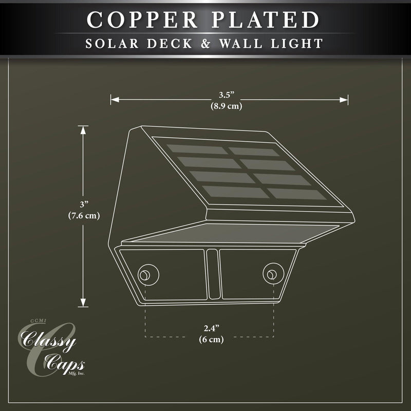 Classy Caps Copper Plated Deck & Wall Light
