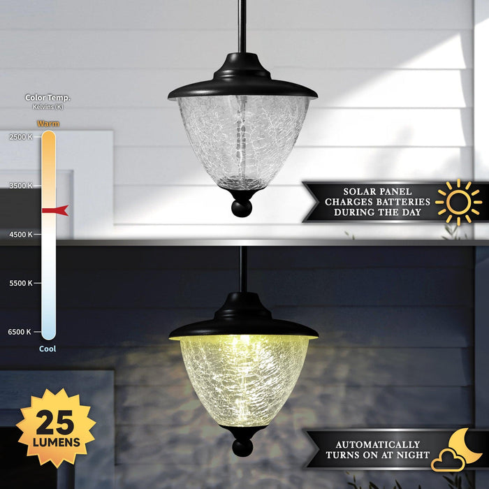 Classy Caps Eclipse Black Solar Hanging Chandelier