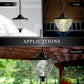 Classy Caps Eclipse Black Solar Hanging Chandelier