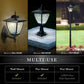 Classy Caps Elegante Black Aluminum Wall/Pier Mount Solar Lamp