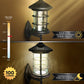 Classy Caps Hampton Black Aluminum Wall/Pier Mount Solar Lamp