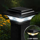 Classy Caps Imperial 3" x 3" Black Aluminum Powder Coated Solar Post Cap