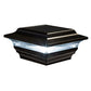Classy Caps Imperial 4" x 4" Black Almuninum Powder Coated Solar Post Cap