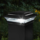 Classy Caps Imperial 5" x 5" Black Aluminum Powder Coated Cast Solar Post Cap
