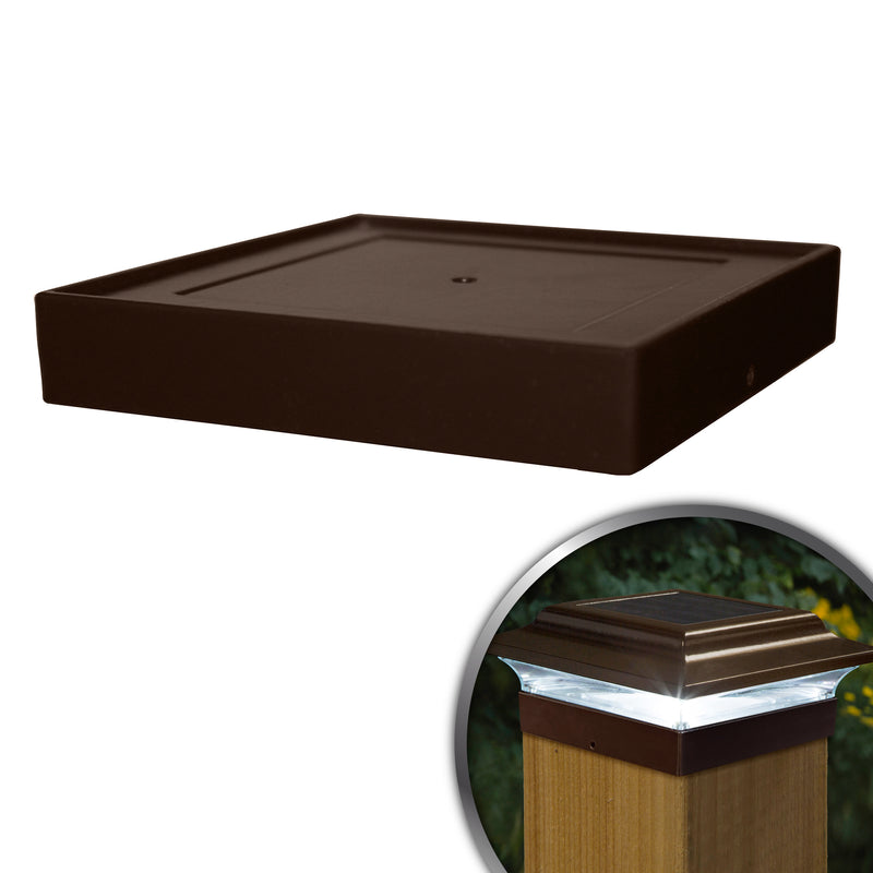Classy Caps Imperial 5" x 5" Bronze Aluminum Post Cap Base