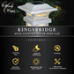 Classy Caps Kingsbridge 4" x 4" White Dual Lighted Solar Post Cap