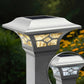 Classy Caps Kingston White Cast Aluminum Solar Post Cap