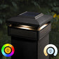Classy Caps Lumineer 4" x 4" Black Aluminum Powder Coated Smart Solar Post Cap