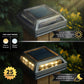 Classy Caps Muskoka 4" x 4" Black Universal Solar Dock, Deck & Post Cap Light