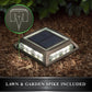 Classy Caps Muskoka 4" x 4" Black Universal Solar Dock, Deck & Post Cap Light