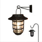 Classy Caps Nottingham Black Aluminum Solar Hanging Coach Light