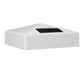 Classy Caps Pyramid 4" x 4" White Vinyl Solar Post Cap