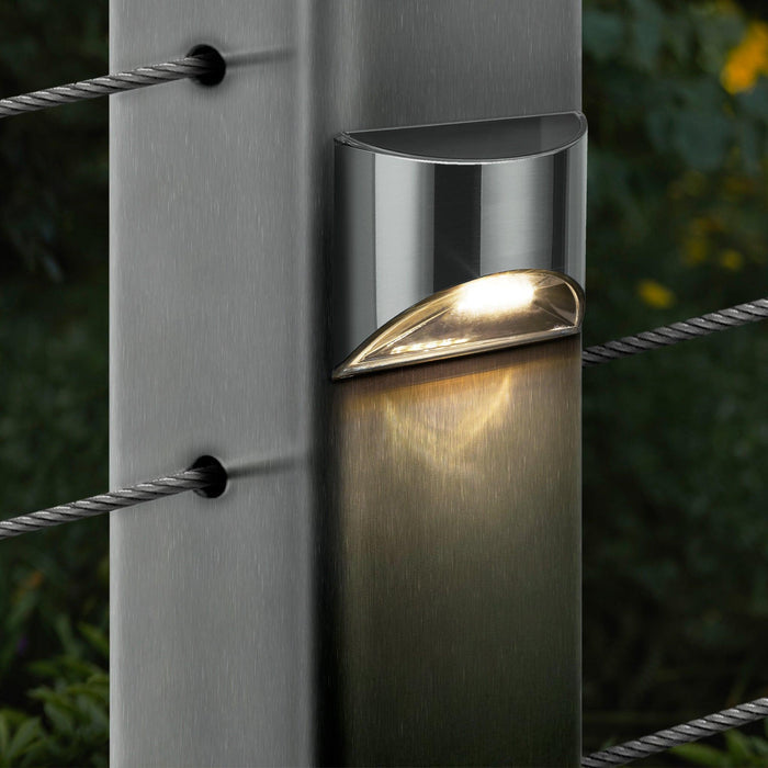 Classy Caps Stainless Steel Deck & Wall Light